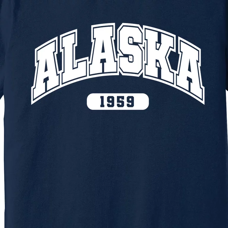 Alaska Collegiate Style 1959 Premium T-Shirt