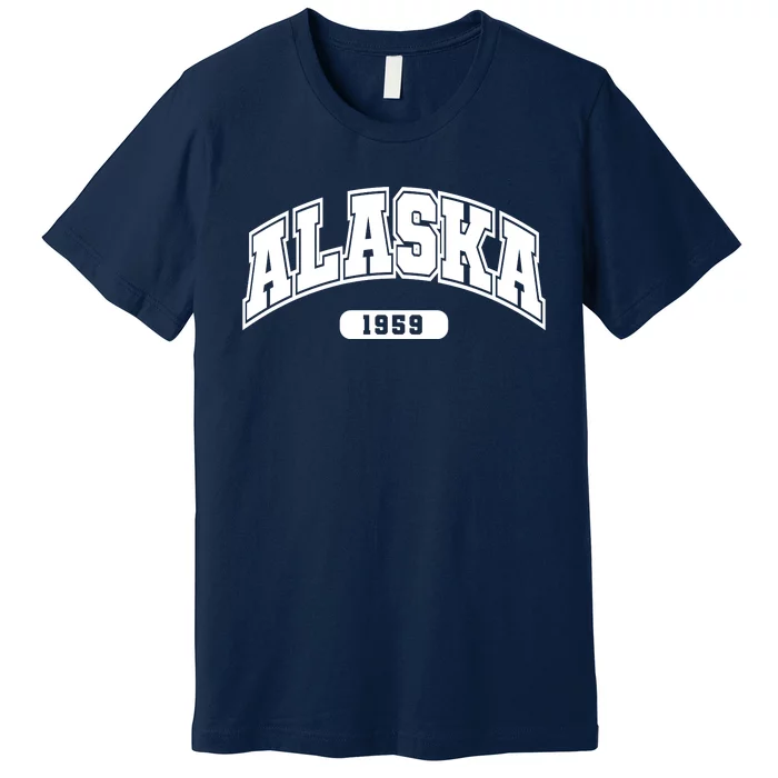 Alaska Collegiate Style 1959 Premium T-Shirt