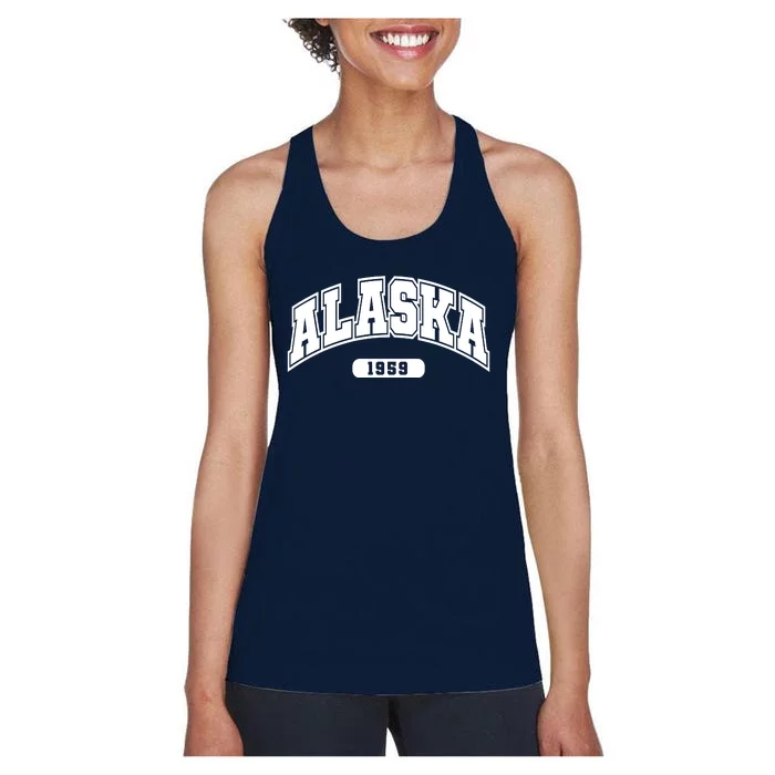 Alaska Collegiate Style 1959 Women's Racerback Tank