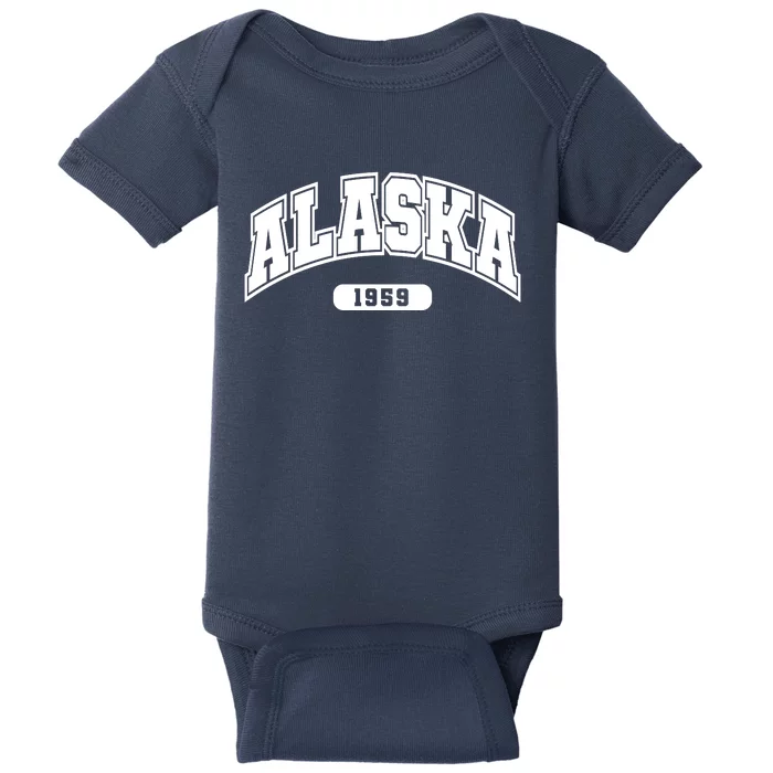 Alaska Collegiate Style 1959 Baby Bodysuit