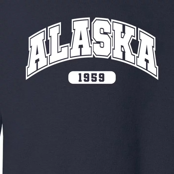 Alaska Collegiate Style 1959 Toddler Sweatshirt