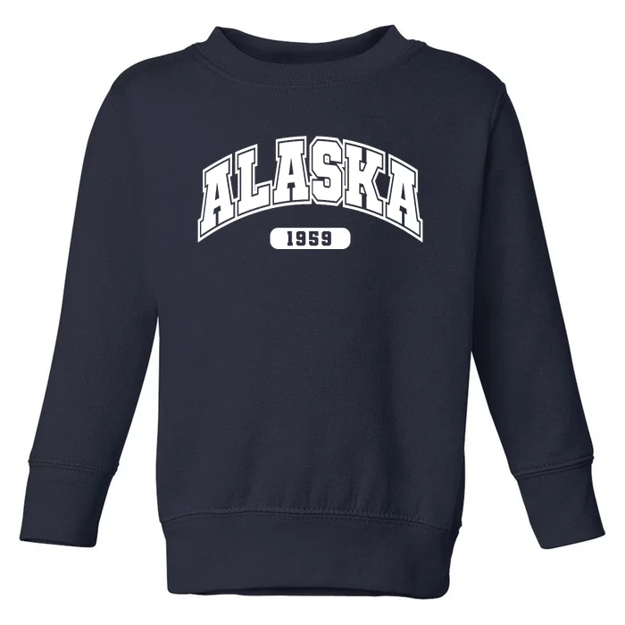 Alaska Collegiate Style 1959 Toddler Sweatshirt