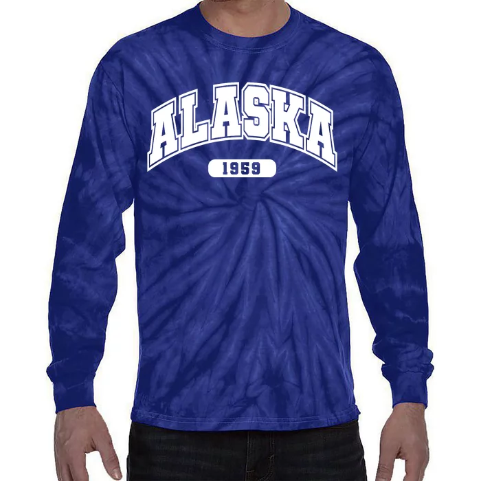 Alaska Collegiate Style 1959 Tie-Dye Long Sleeve Shirt