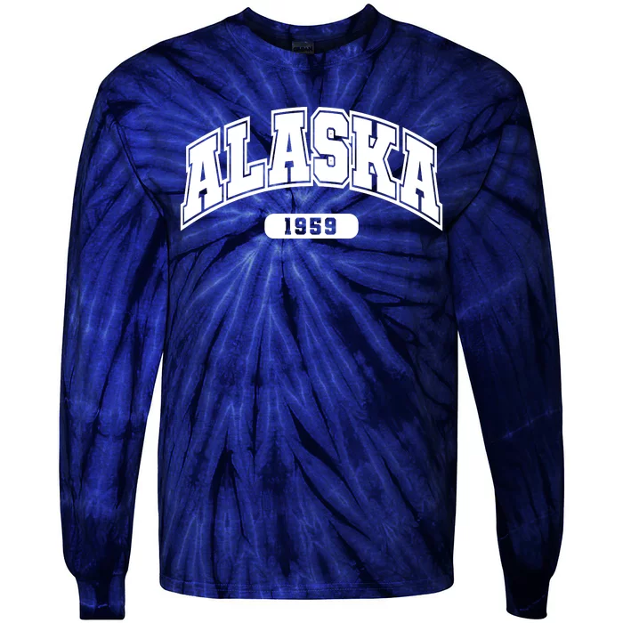 Alaska Collegiate Style 1959 Tie-Dye Long Sleeve Shirt