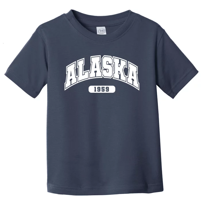 Alaska Collegiate Style 1959 Toddler T-Shirt