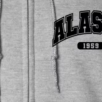 Alaska Collegiate Style 1959 Full Zip Hoodie