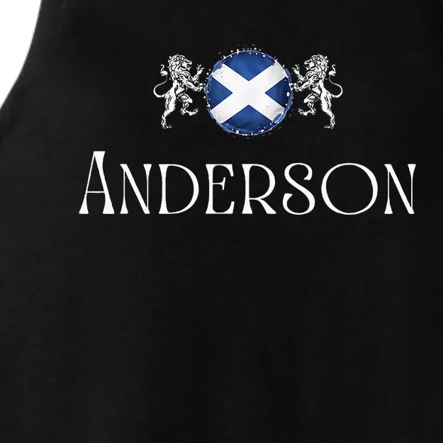 Anderson Clan Scottish Family Name Scotland Heraldry Ladies Tri-Blend Wicking Tank