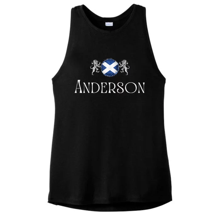 Anderson Clan Scottish Family Name Scotland Heraldry Ladies Tri-Blend Wicking Tank