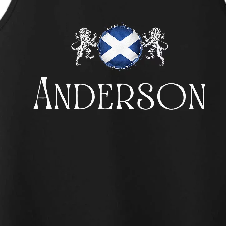 Anderson Clan Scottish Family Name Scotland Heraldry Performance Tank