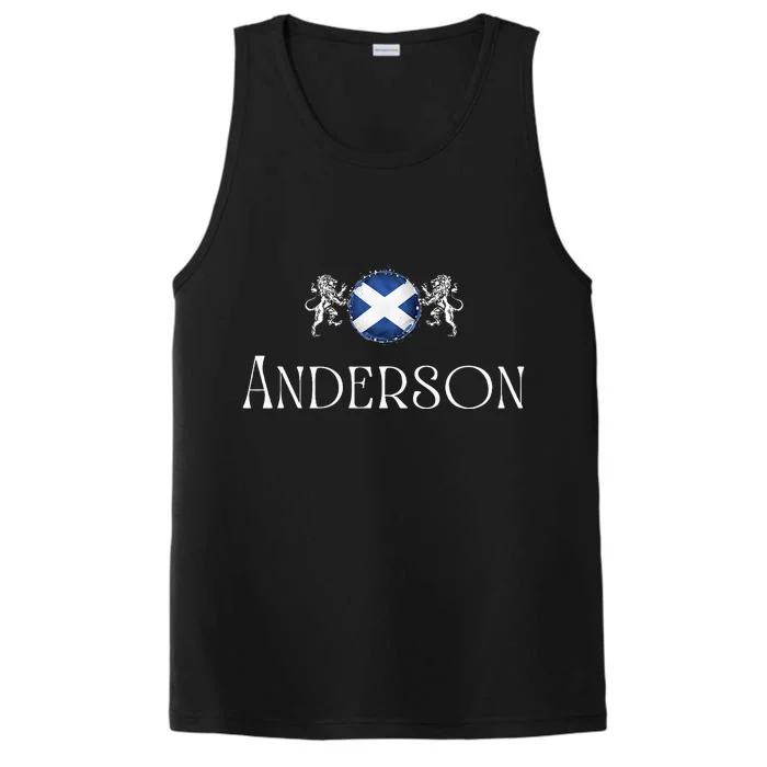 Anderson Clan Scottish Family Name Scotland Heraldry Performance Tank