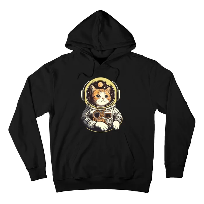 Astronaut Cat Space Helmet Hoodie