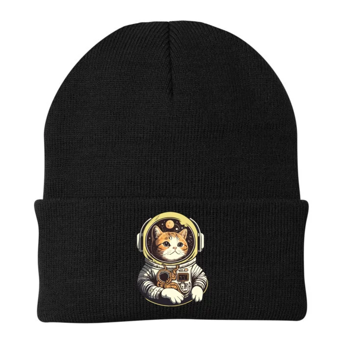 Astronaut Cat Space Helmet Knit Cap Winter Beanie