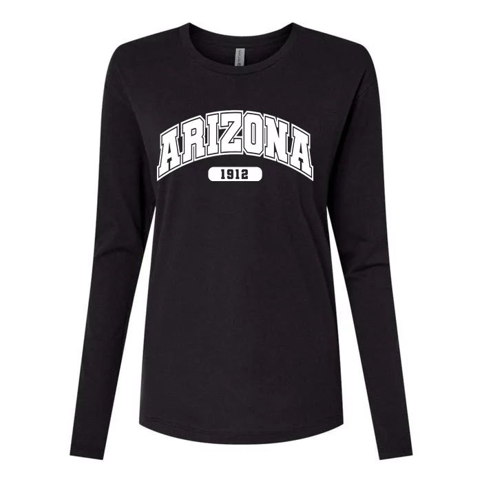 Arizona Collegiate Style 1912 Womens Cotton Relaxed Long Sleeve T-Shirt