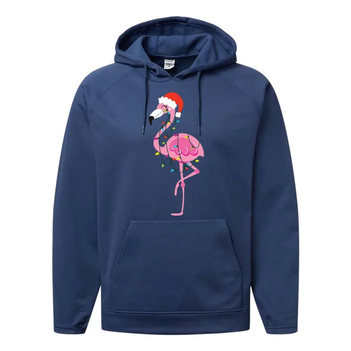 Australian Christmas S Matching Family Pyjamas, Flamingo Christmas New Zealand Performance Fleece Hoodie