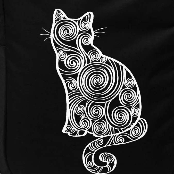 Abstract Cat Silhouette Impact Tech Backpack