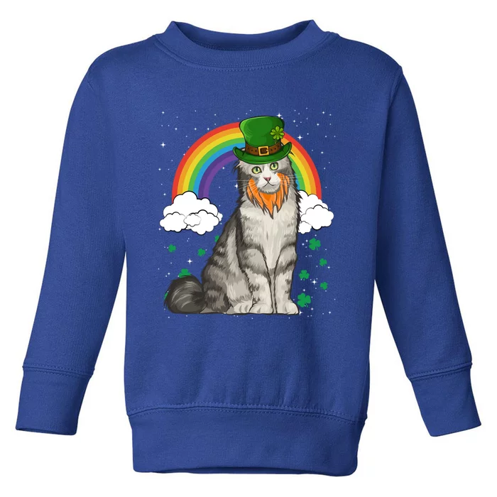 American Curl St Patricks Day Leprechaun Gift Toddler Sweatshirt