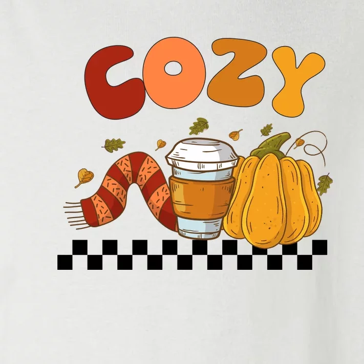 Autumn Cozy Season Theme Toddler Long Sleeve Shirt