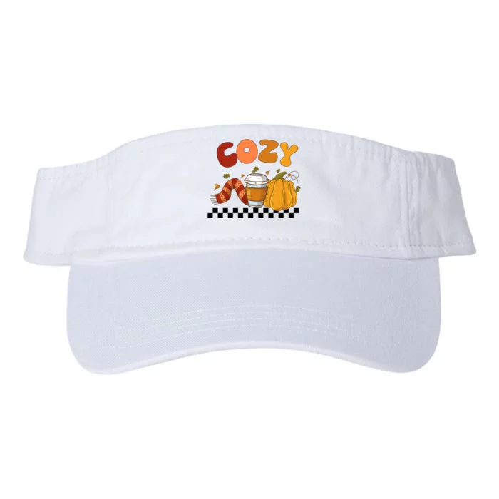 Autumn Cozy Season Theme Valucap Bio-Washed Visor