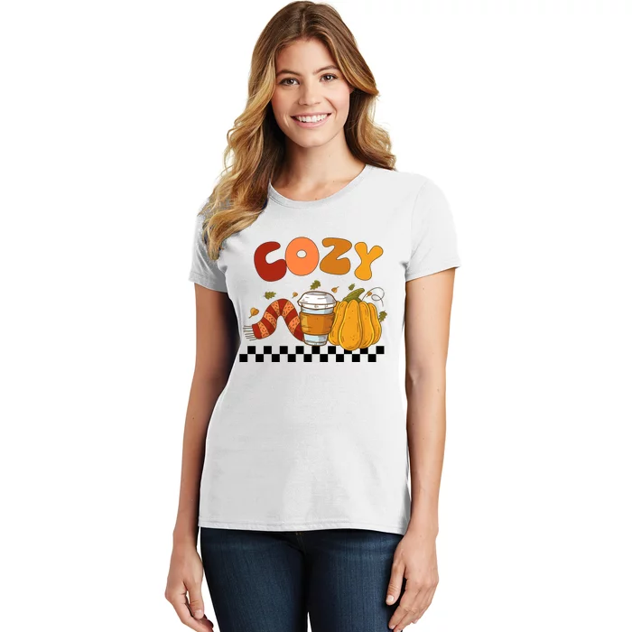 Autumn Cozy Season Theme Women's T-Shirt