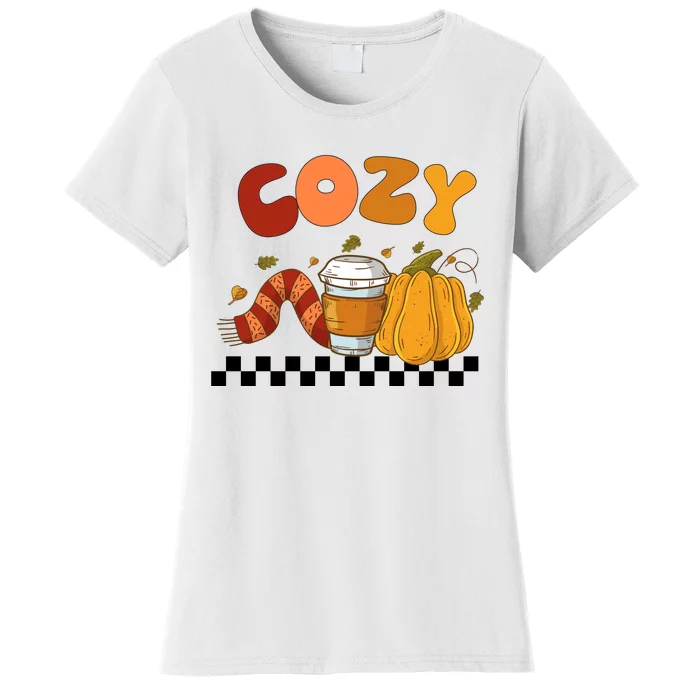 Autumn Cozy Season Theme Women's T-Shirt