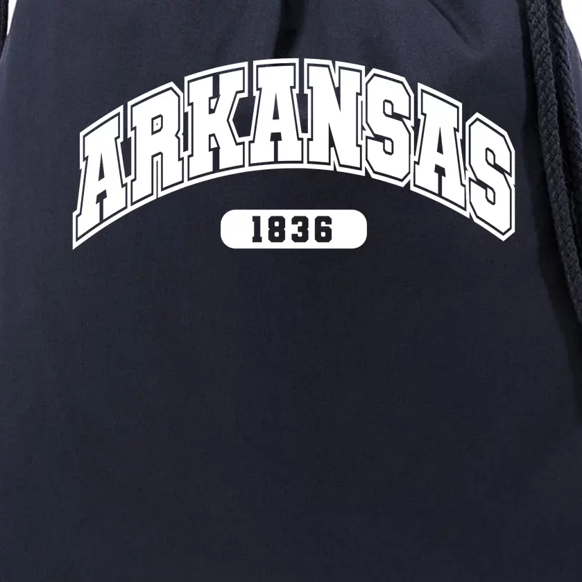 Arkansas Collegiate Style 1836 Drawstring Bag