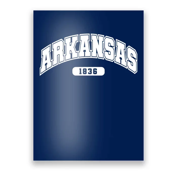 Arkansas Collegiate Style 1836 Poster