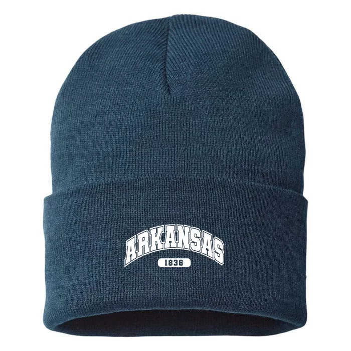 Arkansas Collegiate Style 1836 Sustainable Knit Beanie