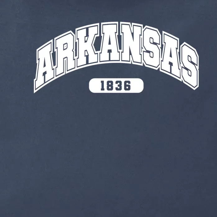 Arkansas Collegiate Style 1836 Zip Tote Bag