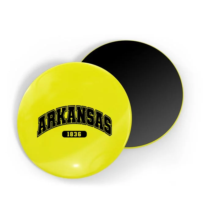 Arkansas Collegiate Style 1836 Magnet