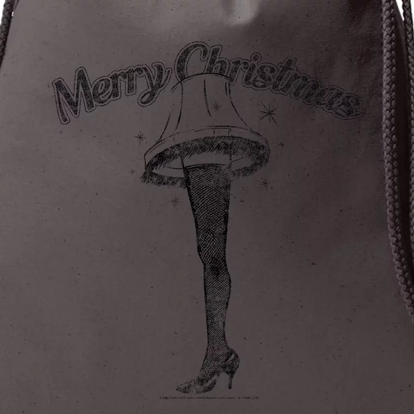 A Christmas Story Leg Lamp Merry Christmas Drawstring Bag