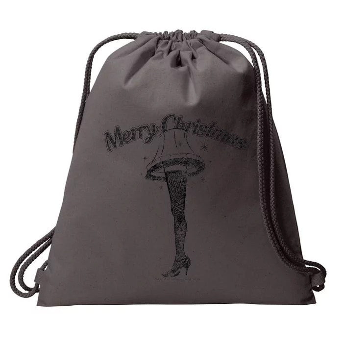 A Christmas Story Leg Lamp Merry Christmas Drawstring Bag