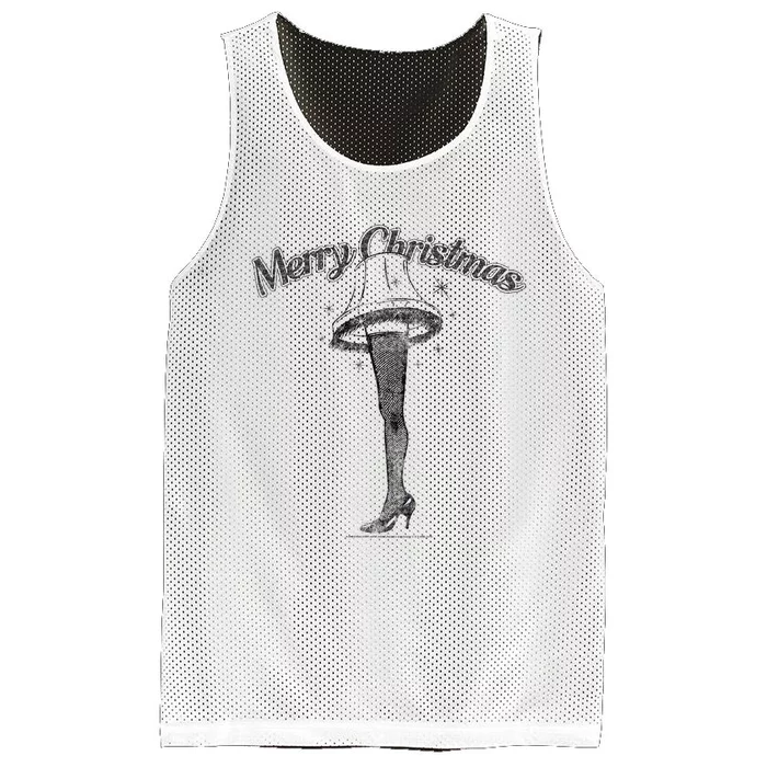 A Christmas Story Leg Lamp Merry Christmas Mesh Reversible Basketball Jersey Tank