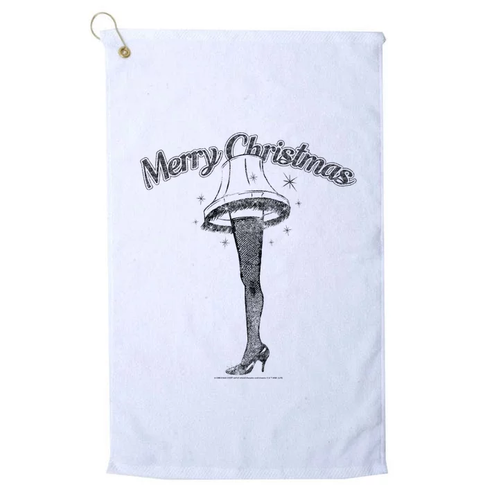 A Christmas Story Leg Lamp Merry Christmas Platinum Collection Golf Towel