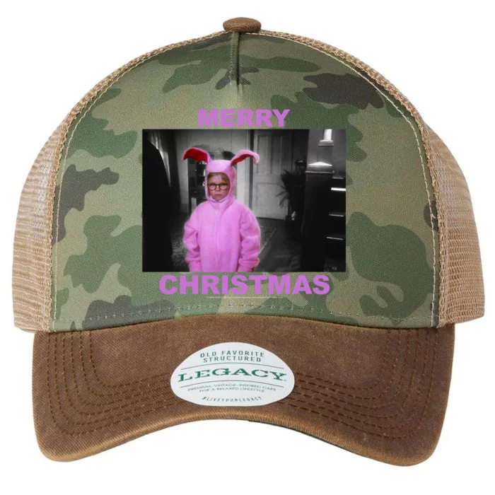 A Christmas Story Ralphie Bunny Suit Merry Christmas Long Sleeve Legacy Tie Dye Trucker Hat