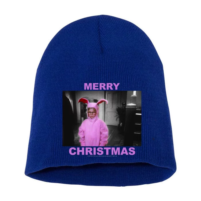 A Christmas Story Ralphie Bunny Suit Merry Christmas Long Sleeve Short Acrylic Beanie