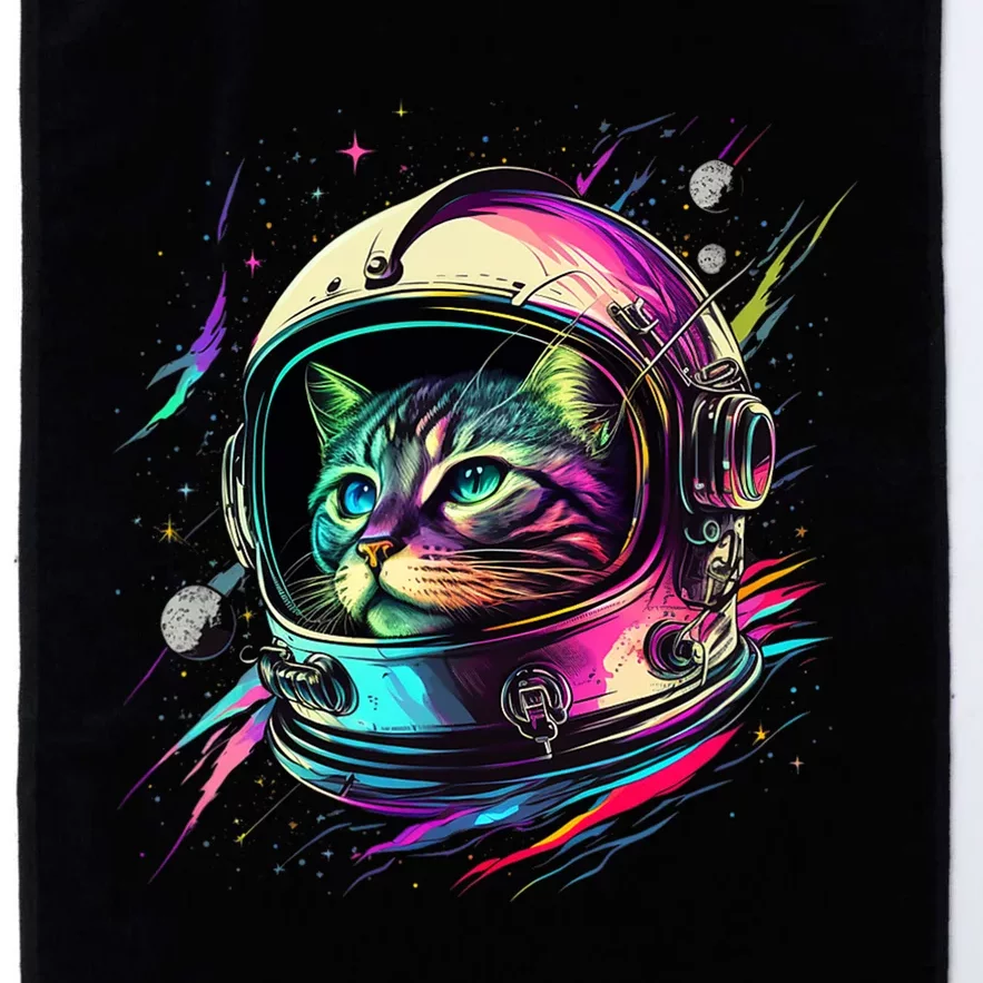 Astronaut Cat Space Cat Galaxy Kitten Platinum Collection Golf Towel