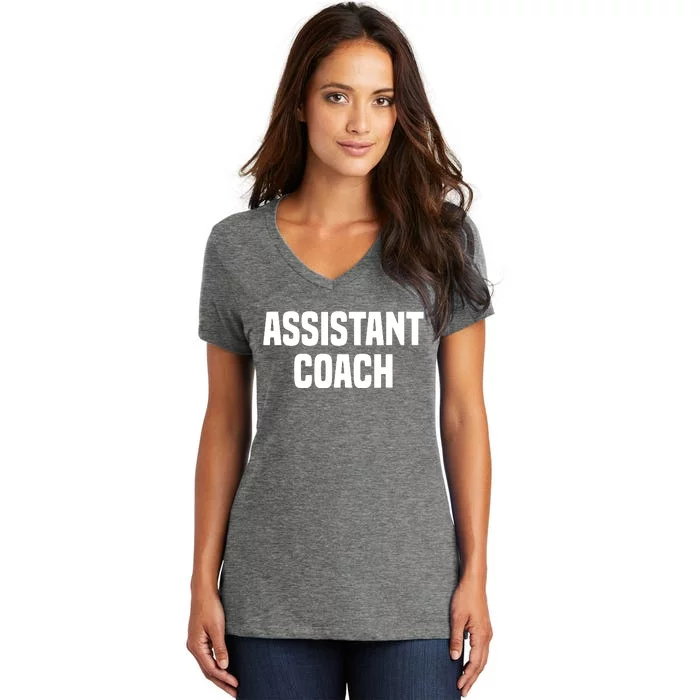 Assistant Coach Sports Coaching Women's V-Neck T-Shirt