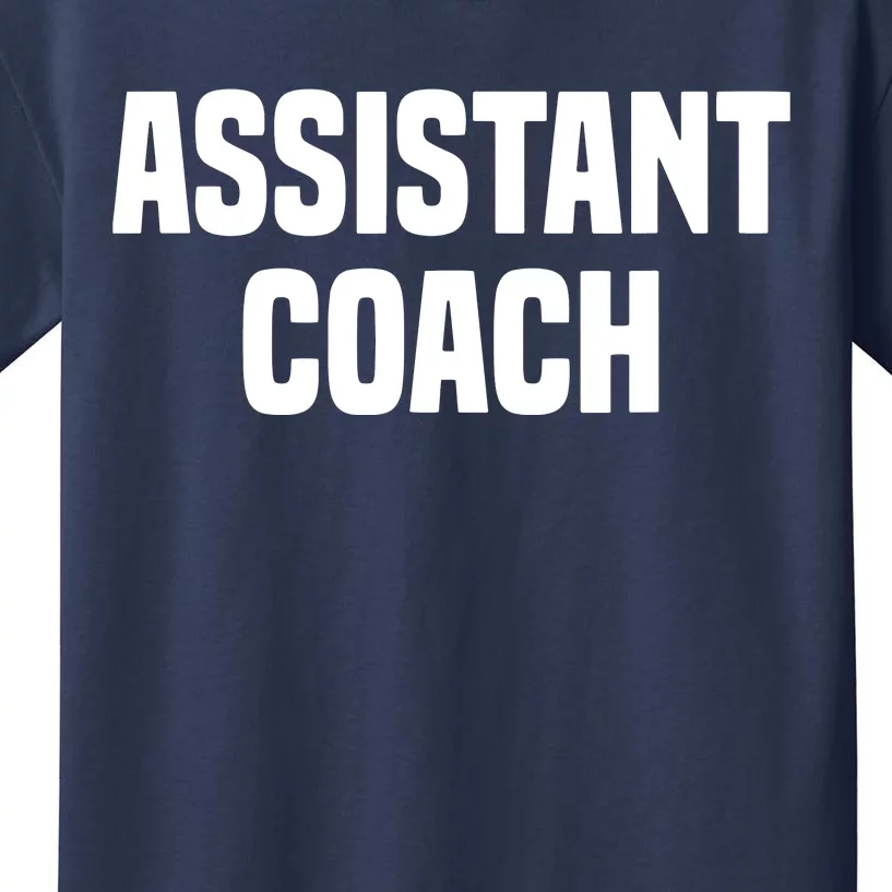 Assistant Coach Sports Coaching Kids T-Shirt