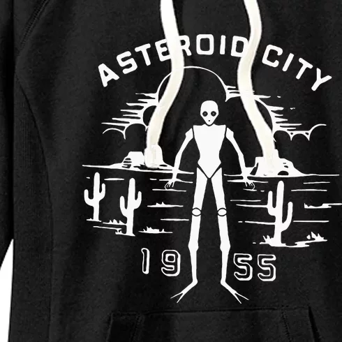 Asteroid City Spaceman 1955 Women's Fleece Hoodie