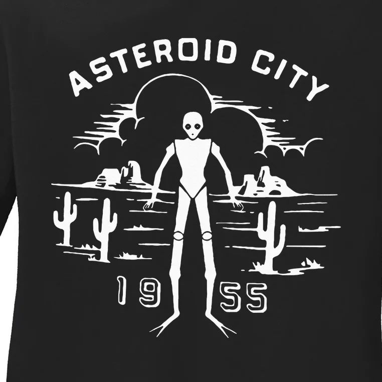 Asteroid City Spaceman 1955 Ladies Long Sleeve Shirt