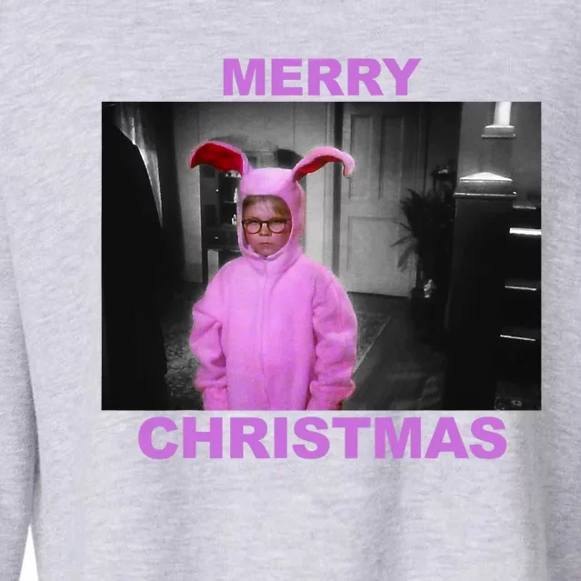 A Christmas Story Ralphie P.Ink Bunny Suit Merry Christmas Cropped Pullover Crew