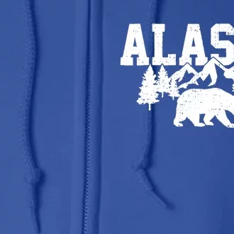 Alaska Cold Snow Mountains Cool Gift Full Zip Hoodie