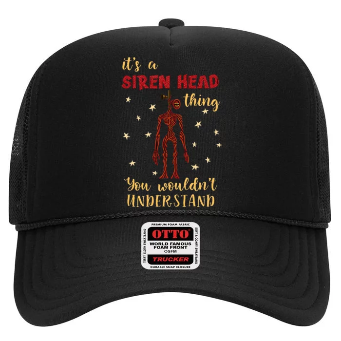 American Cryptid Siren Head High Crown Mesh Trucker Hat