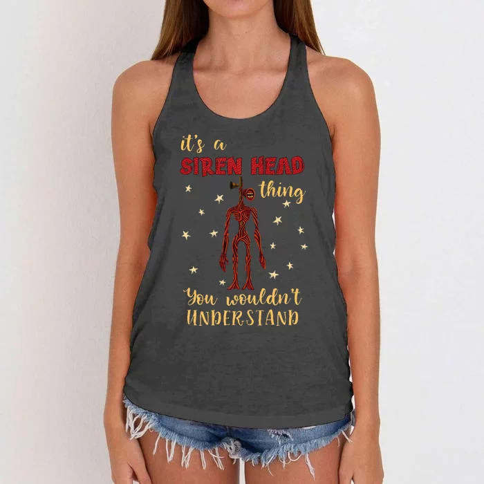 American Cryptid Siren Head Women's Knotted Racerback Tank