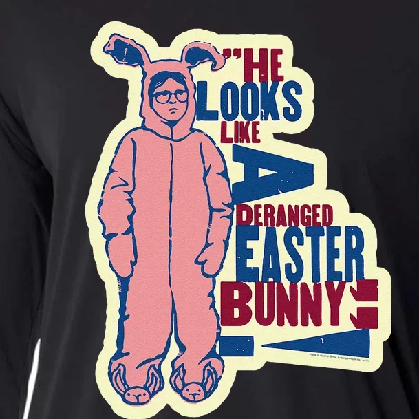 A Christmas Story Deranged Easter Bunny Cooling Performance Long Sleeve Crew