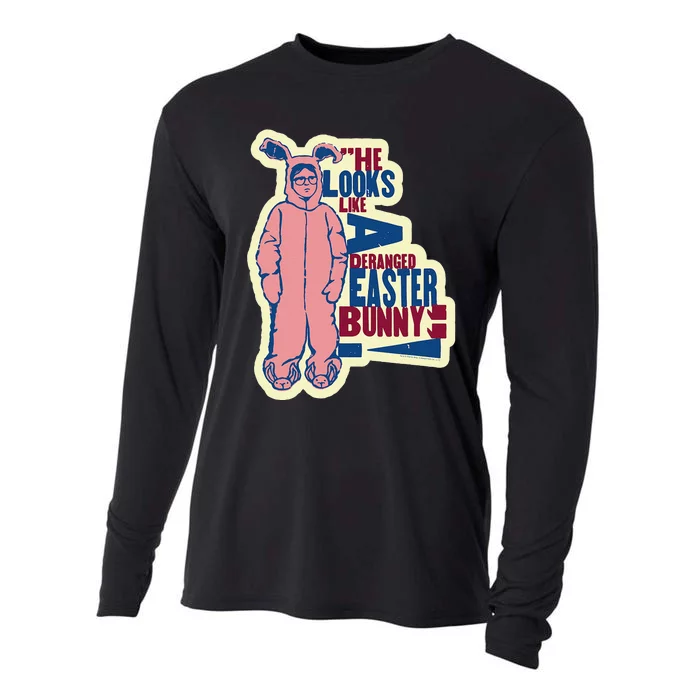 A Christmas Story Deranged Easter Bunny Cooling Performance Long Sleeve Crew