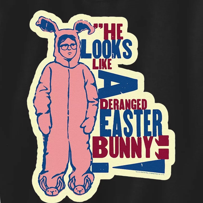 A Christmas Story Deranged Easter Bunny Kids Sweatshirt