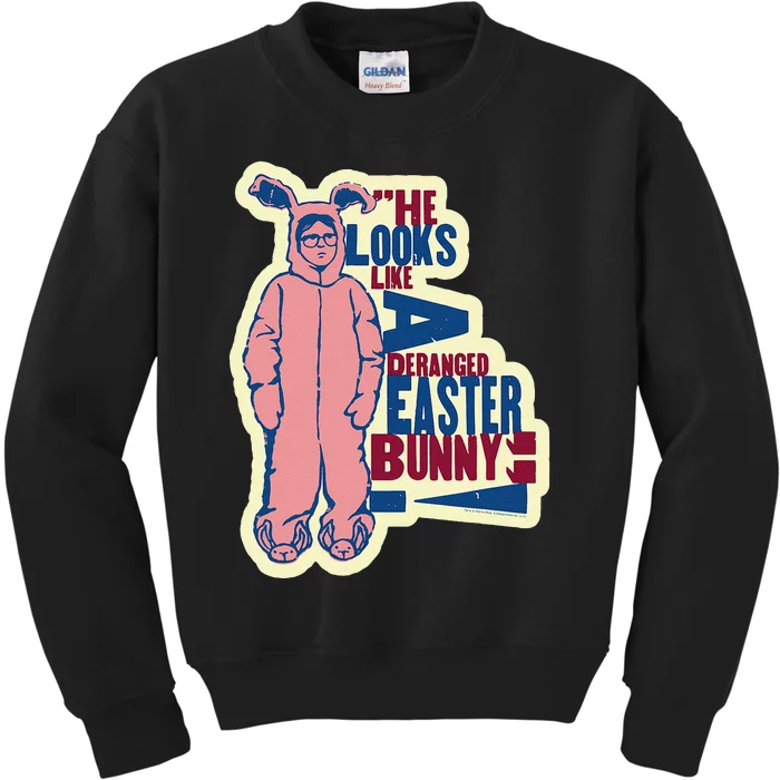 A Christmas Story Deranged Easter Bunny Kids Sweatshirt