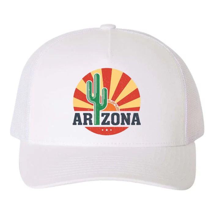 Arizona Cactus Sunset 3 Stars Yupoong Adult 5-Panel Trucker Hat