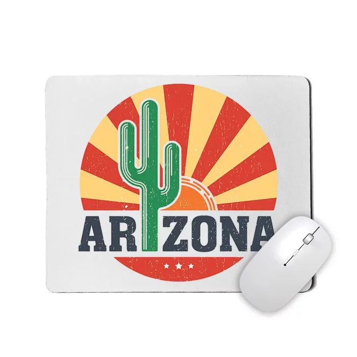 Arizona Cactus Sunset 3 Stars Mousepad